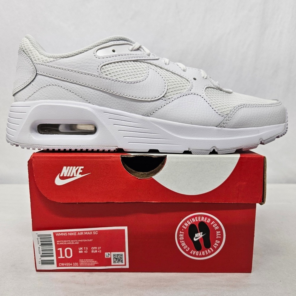 Nike Air Max SC‎ Athletic Shoes CW4554-101 White Photon Dust Womens Size 10